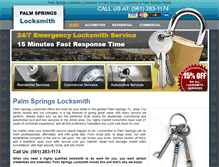 Tablet Screenshot of palmspringslocksmith.net